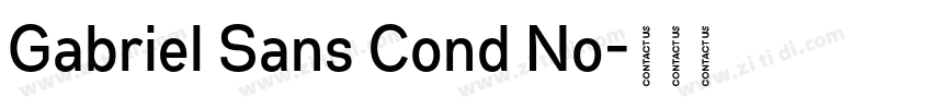 Gabriel Sans Cond No字体转换